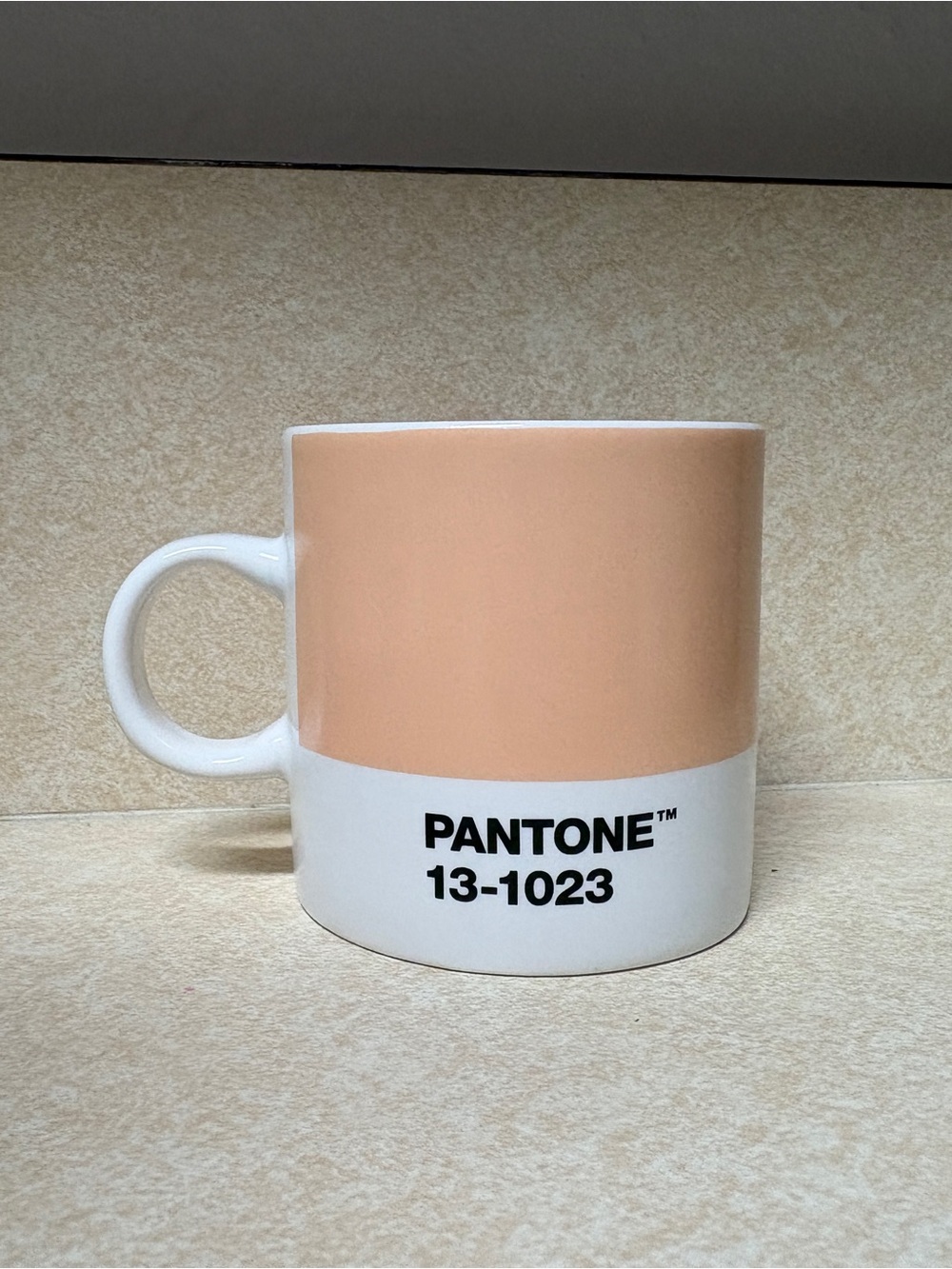 Pantone 13-1023 Peach fuzz Espresso Mug Cup Color Of The Year 2024 New